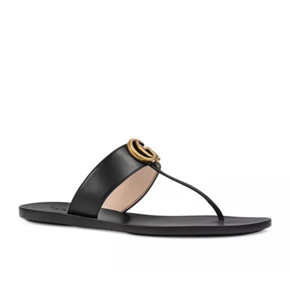 Gucci Women’s Marmont Thong Sandals – Size 34 ( 5 USA)– Brand New - Picture 2 of 9